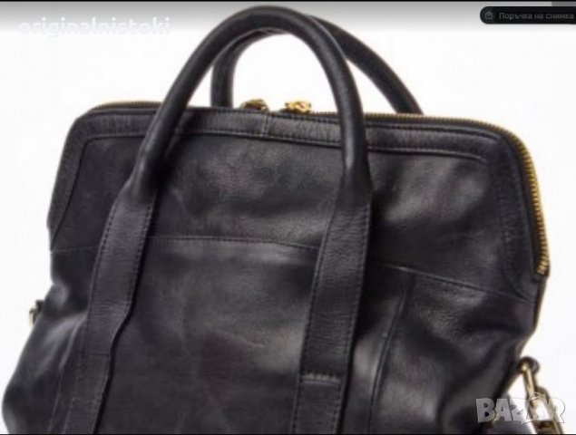 Голяма естествена кожа марка TOP SHOP чанта, снимка 2 - Чанти - 34375735