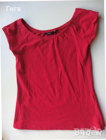 червена тениска Lindex, снимка 2 - Тениски - 39893689