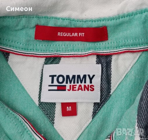 Tommy Jeans Stripe оригинална риза M дълъг ръкав риза, снимка 3 - Ризи - 44258245