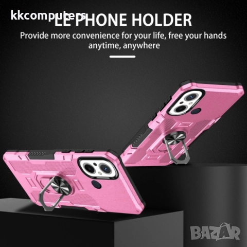 Xiaomi Poco C55/Redmi 12C/Redmi 11A Удароустойчив Ring Holder Калъф и Протектор, снимка 7 - Калъфи, кейсове - 52624634
