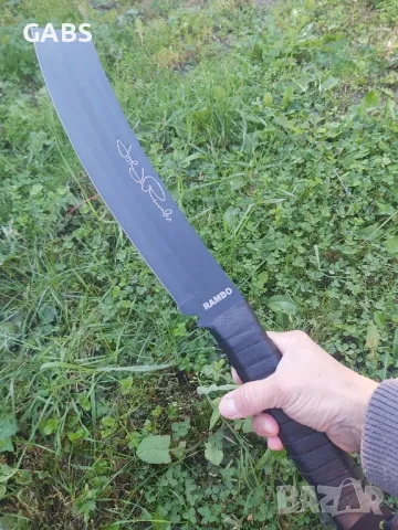Мачете RAMBO 5 с кожена кания, снимка 7 - Ножове - 49436523