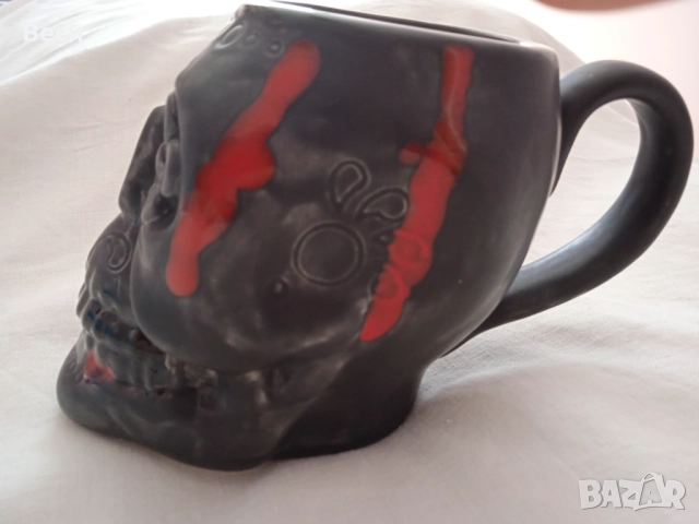 Керамична чаша с череп, високо качество, снимка 4 - Чаши - 51439901