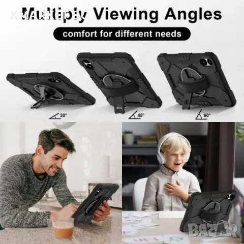 Xiaomi Redmi Pad Pro 12.1 Silicone Hybrid PC Tablet Case /Shoulder Strap Удароустойчив Калъф и Проте, снимка 11 - Калъфи, кейсове - 48280491