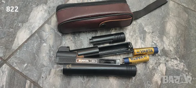 Джобен микроскоп "SUNRISE" 30X JAPAN, снимка 5 - Други ценни предмети - 48989718