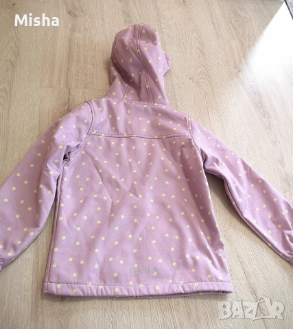 Детско софтшел яке за момиче с поларена вътрешност 134, снимка 2 - Детски якета и елеци - 54363726