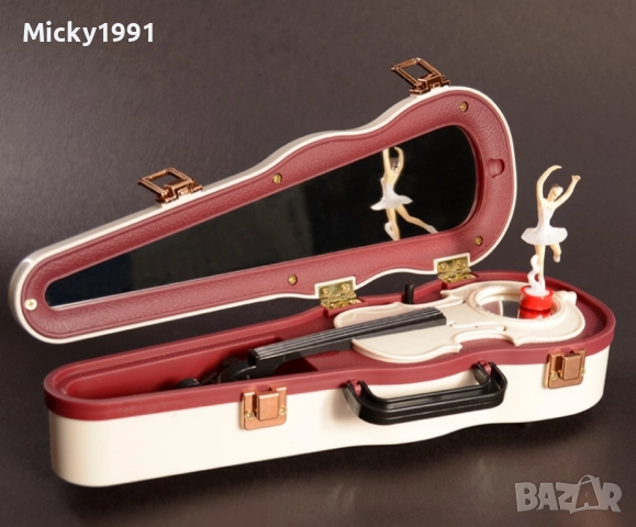 Музикална кутия цигулка с балерина , снимка 2 - Подаръци за жени - 52536288