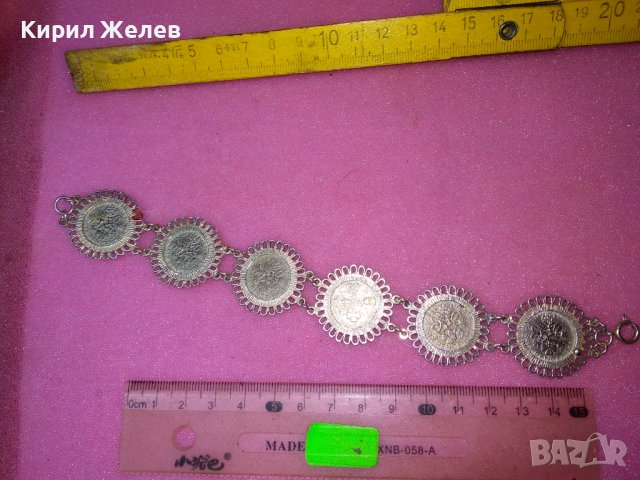 СРЕБЪРНА ГРИВНА ВИСОКА ПРОБА СРЕБРО с МОНЕТИ на КРАЛИЦА ЕЛИЗАБЕТ II - Монетите НЕ са СРЕБЪРНИ 43271, снимка 6 - Антикварни и старинни предмети - 44393952