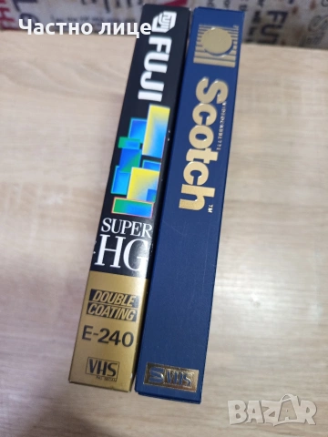 Видео касети."Scotch" S-VHS,и "Fuji" Super HG, снимка 3 - Плейъри, домашно кино, прожектори - 54010635