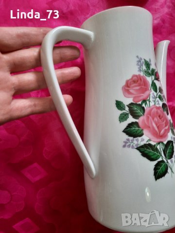 Чайник с красиви рози-порцелан-"Bavaria"-1.500мл. Маркирана за произход.  , снимка 6 - Аксесоари за кухня - 34175153