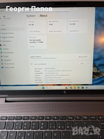 Zbook Power HP / i7 - 13700H / 32GB DDR5 RAM, NVIDIA RTX A500, 512GB NVMe SSD M.2, 15.6''FHD IPS, снимка 10 - Лаптопи за работа - 54055048