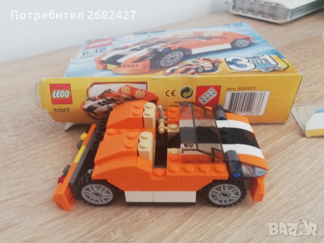 Lego Creator: Камион, болид и кола - 3 в 1 (31017), снимка 2 - Конструктори - 29559091