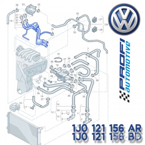 МАРКУЧ / ВОДНО СЪЕДИНЕНИЕ VW GOLF / BORA / AUDI A3 / SEAT LEON, снимка 2 - Части - 34426260
