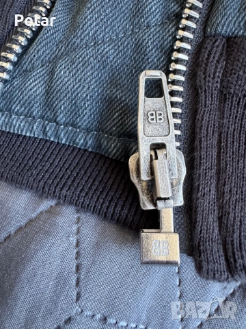 Balenciaga denim apparel bomber jacket, снимка 3 - Якета - 52891857