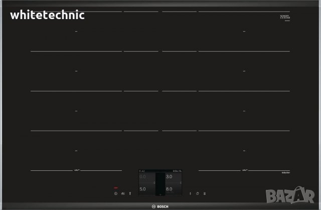 ••НОВО•• Индукционен плот Серия 8 Bosch PXY875KW1E / 5г. гаранция