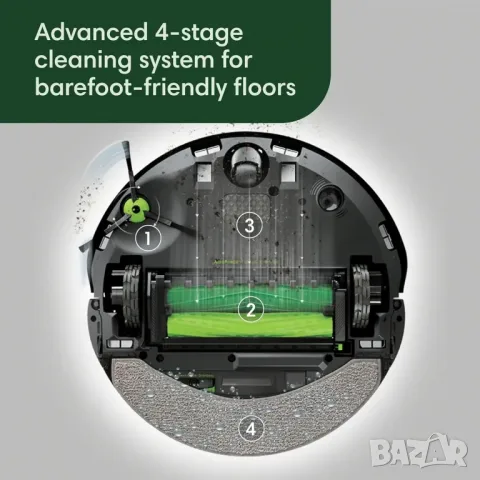 Прахосмукачка робот iRobot Roomba Combo 10 Max, снимка 2 - Прахосмукачки - 56227892