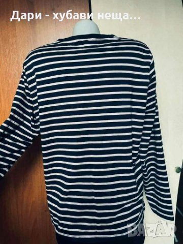 Блуза с нежна украса от камъчета👕🍀XL,2XL👕🍀арт.3016, снимка 2 - Блузи с дълъг ръкав и пуловери - 33747501