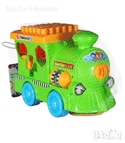 Детски локомотив - сортер, 11 части, снимка 2 - Образователни игри - 52163063