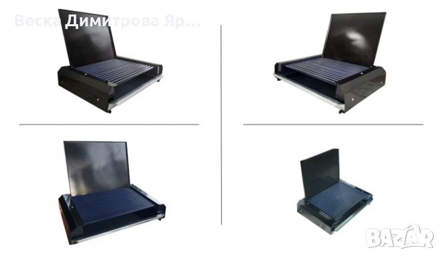 Електрическа скара, 2400W с капак, металокерамика, снимка 2 - Скари - 50813535