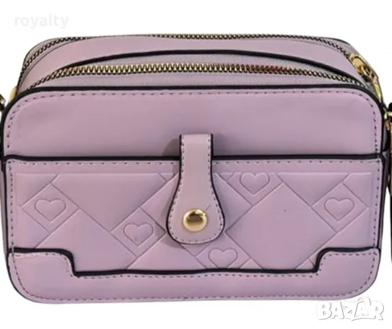 Елегантна дамска чанта с компактни размери и стилен релефен дизайн, снимка 5 - Чанти - 49002274