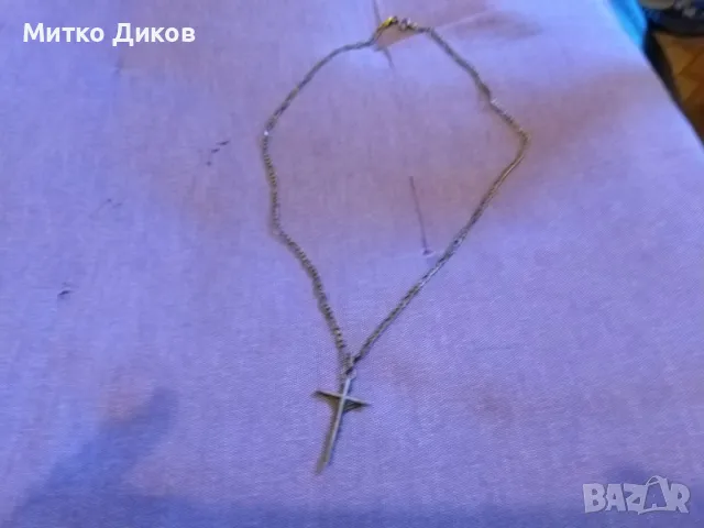 Сребърно кръстче разпъването на Христос проба 925, снимка 2 - Колиета, медальони, синджири - 49348810