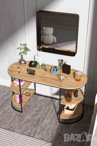 Тоалетка за грим / Тоалетка за спалня / Маса за грим, снимка 4 - Етажерки - 52211351