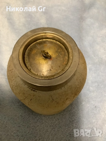 Кутия за чай произведено във Франция изработено. Чрез кракел техника 1920 години, снимка 6 - Антикварни и старинни предмети - 52333339