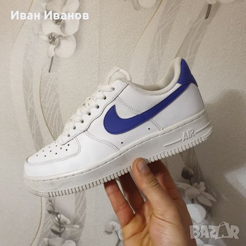 маратонки Nike Air FORCE 1 07 'White Purple' номер 37,5-38, снимка 5 - Маратонки - 39865499