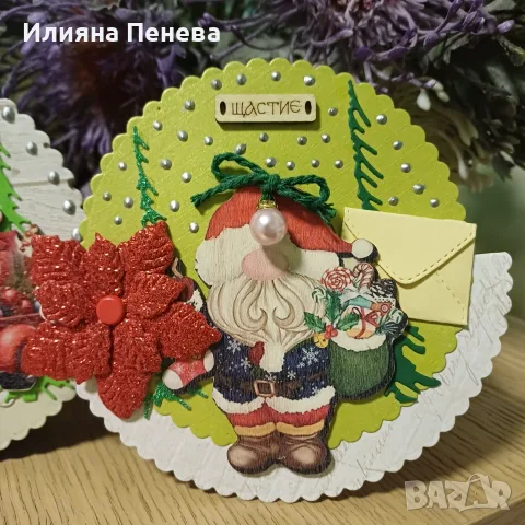 Коледни късмети, снимка 3 - Декорация за дома - 56121786
