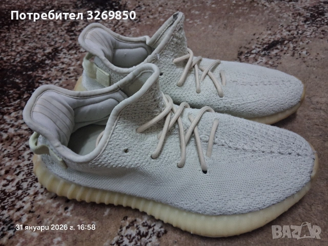 Adidas yeezy 350 v2 бели номер 43.5 (27.5 см.)