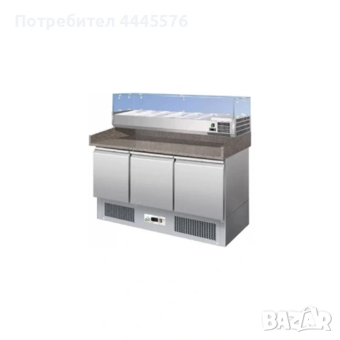 Хладилна маса 140 см, +2°C до +8°C, 235W