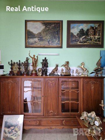Голяма антикварна маса от масив с дърворезба , снимка 9 - Антикварни и старинни предмети - 40337124