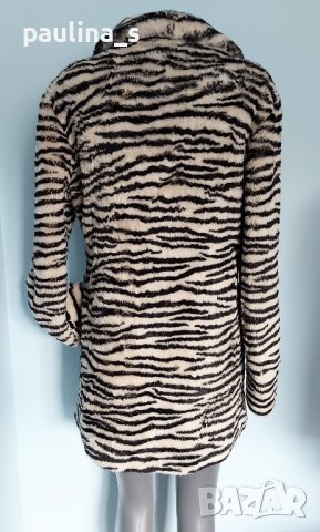 Два различни броя / Луксозен дамски кожух "bn" blanc noir със зебра принт , снимка 5 - Палта, манта - 44323367