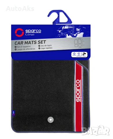 Универсални мокетни стелки Sparco - червени, сиви, сини или черни, снимка 8 - Аксесоари и консумативи - 54121552