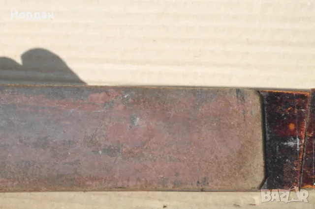 Кутия и точило за бръснач /дърво и гьон/, снимка 3 - Антикварни и старинни предмети - 49483252