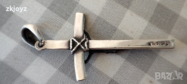 СРЕБЪРНА ВИСУЛКА- КРЪСТ  3.82 грама /ПРОБА 925, снимка 4 - Колиета, медальони, синджири - 52012011