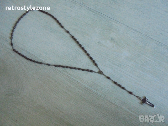 № 8575 Стара молитвена броеница / розарий, снимка 4 - Други ценни предмети - 54306342