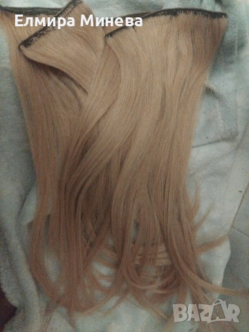 естествена коса на треси, снимка 3 - Аксесоари за коса - 53165698