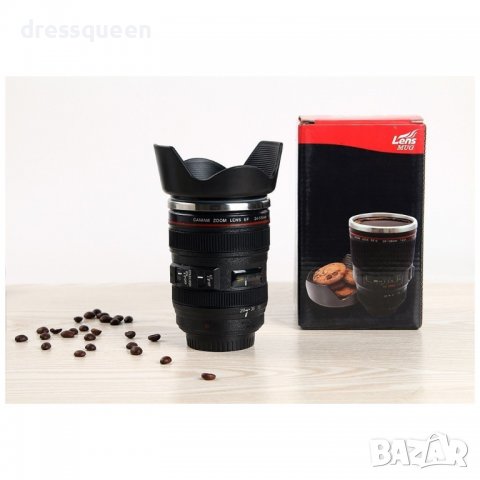 1693 Термо чаша във формата на обектив, снимка 5 - Подаръци за мъже - 37385844