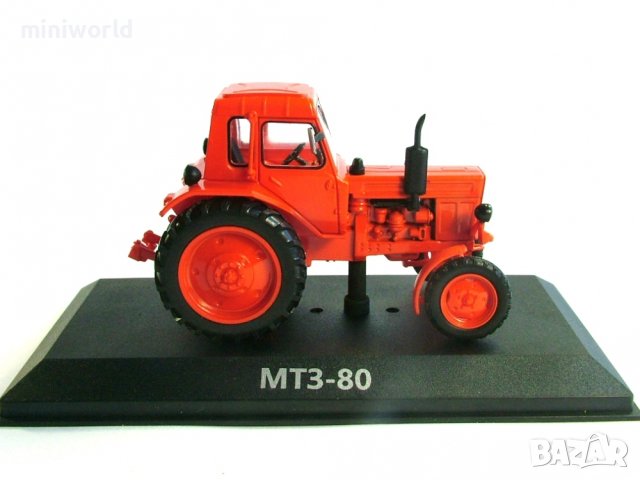 Трактор МТЗ-80 Беларус 1974 - мащаб 1:43 на Hachette моделът е нов в блистер, снимка 3 - Колекции - 42915772