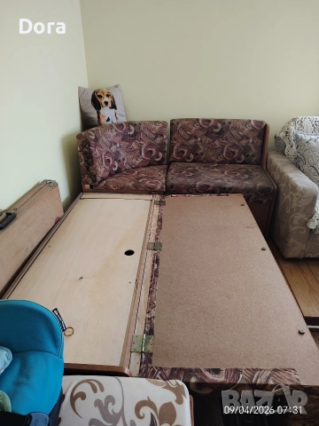 ъглов диван с 2 ракли, снимка 4 - Дивани и мека мебел - 54221666