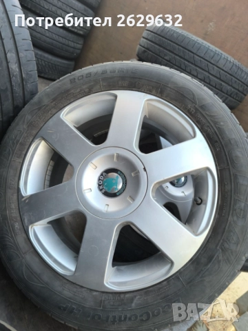 Джанти 16 с гуми за Шкода Октавия, снимка 2 - Гуми и джанти - 52268713