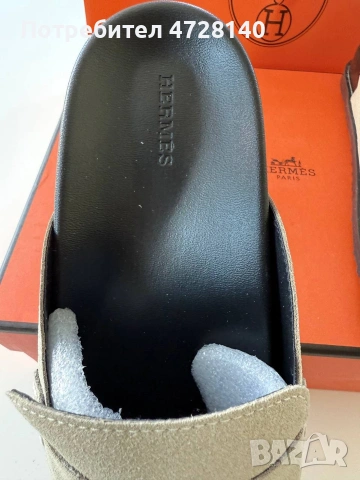 Дамски чехли Hermes, размер 39 , снимка 3 - Чехли - 54343907