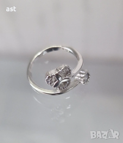 Сребърен пръстен за кутре, снимка 8 - Пръстени - 53944420