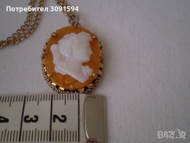Медальон Камея от целуид 1960г –1970г, снимка 5 - Антикварни и старинни предмети - 36716065