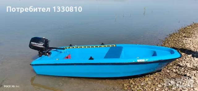 Продавам лодка 3.10 на 1.30 с мотор Меркурий 6 коня 2019 год.БЕЗ КОЛЕСАР, снимка 5 - Воден транспорт - 56264482