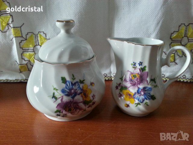 Стар български порцелан захарница латиера , снимка 4 - Антикварни и старинни предмети - 42770263