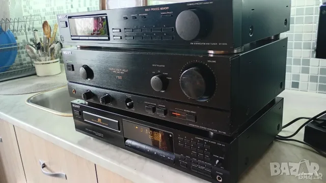 SONY аудио уредба усилвател тунер сд плеър цд плеар cd player tuner сони система