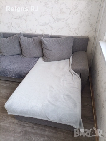 Ъглов диван холов разтегателен с ракла, снимка 2 - Дивани и мека мебел - 53987063