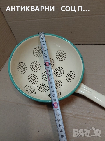 Соц Стар Емалиран Гевгир. НОМЕР 568., снимка 7 - Антикварни и старинни предмети - 54306421