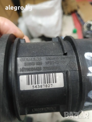 Дебитомер 5WK9620 Siemens 7700104426 за RENAULT MEGANE SCENIC 1.9 dCi 120hp, снимка 6 - Части - 50807590